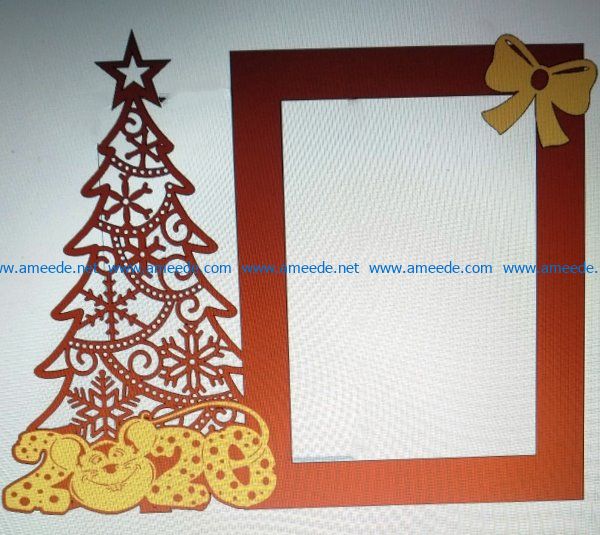 New year photo frame 2020 file cdr and dxf free vector download for Laser cut