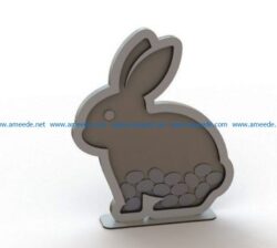 Rabbit wish file cdr and dxf free vector download for Laser cut