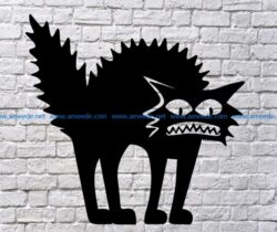 Shaggy cat file cdr and dxf free vector download for Laser cut Plasma