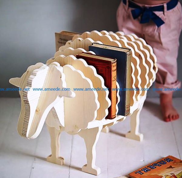 Shelf sheep file cdr and dxf free vector download for Laser cut CNC