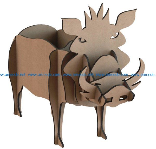 Shelves of wild boar file cdr and dxf free vector download for Laser cut CNC