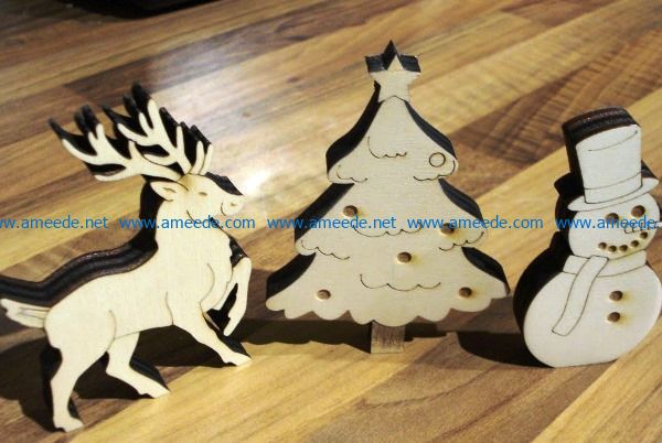 Snowman file cdr and dxf free vector download for Laser cut