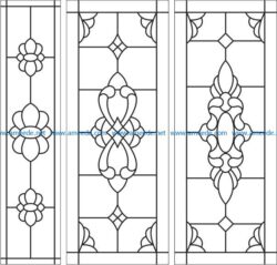 Stained glass window file cdr and dxf free vector download for laser engraving machines