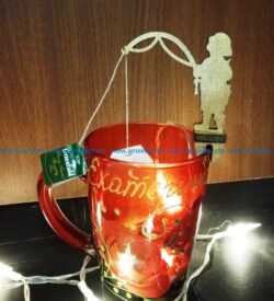 Tea holder file cdr and dxf free vector download for Laser cut