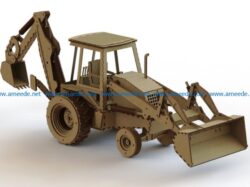 Tracteur file cdr and dxf free vector download for Laser cut