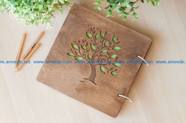 Tree picture file cdr and dxf free vector download for print or laser engraving machines