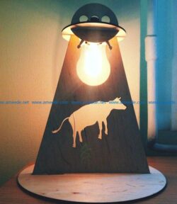 UFO lights file cdr and dxf free vector download for Laser cut