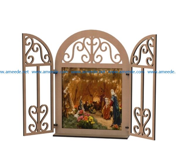 Window picture frame file cdr and dxf free vector download for Laser cut