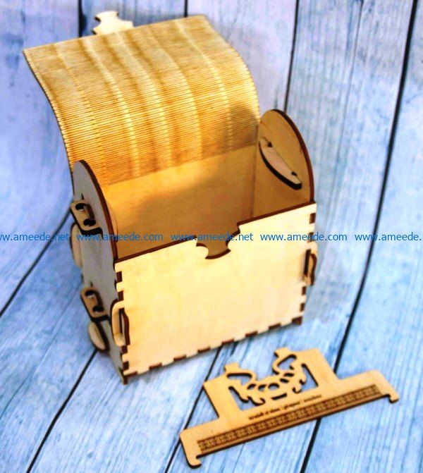 Wooden bag file cdr and dxf free vector download for Laser cut