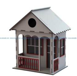 Wooden bird house file cdr and dxf free vector download for Laser cut