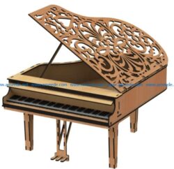 Wooden piano file cdr and dxf free vector download for Laser cut