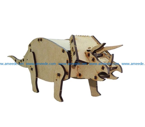 Wooden rhino file cdr and dxf free vector download for Laser cut