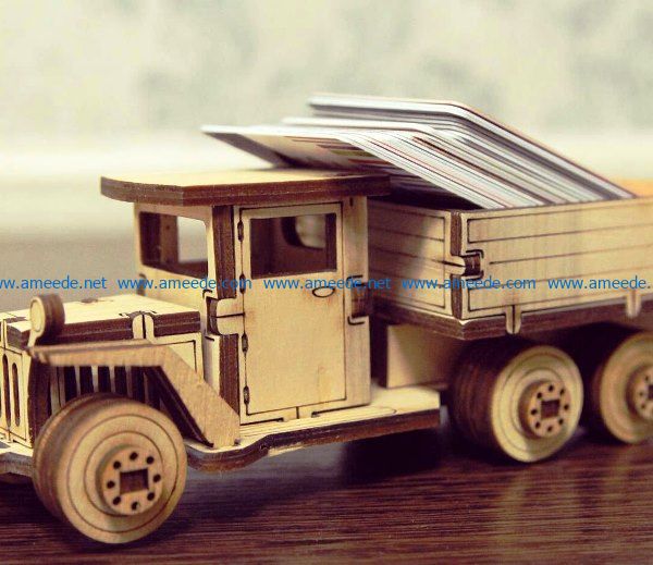 Wooden truck file cdr and dxf free vector download for Laser cut