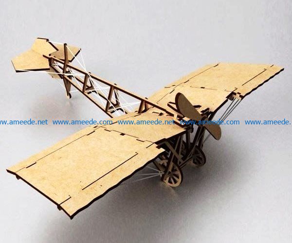 airplane model file cdr and dxf free vector download for Laser cut