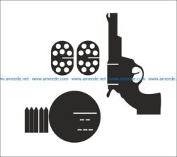 anaconda gun file cdr and dxf free vector download for print or laser engraving machines