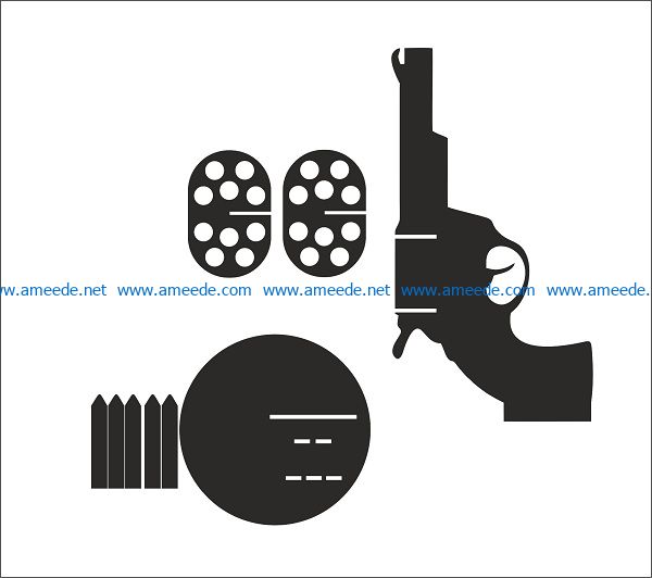 anaconda gun file cdr and dxf free vector download for print or laser engraving machines