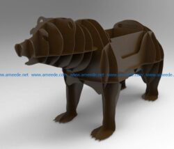 barbecue bear file cdr and dxf free vector download for Laser cut Plasma