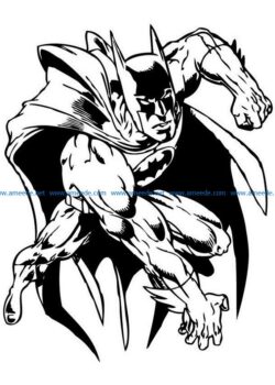 batman file cdr and dxf free vector download for print or laser engraving machines