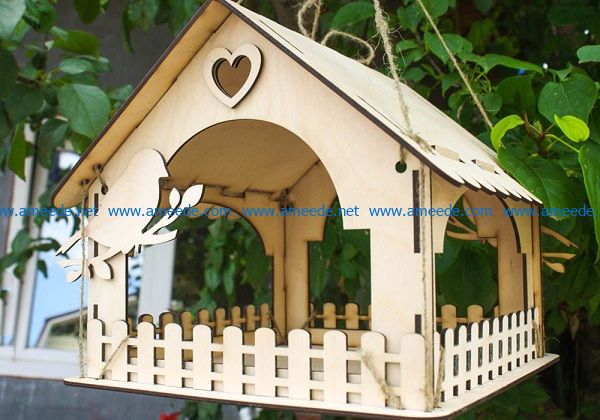 bird house file cdr and dxf free vector download for Laser cut