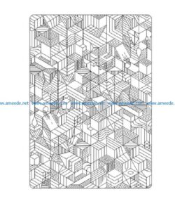 bloknot geometria file cdr and dxf free vector download for print or laser engraving machines