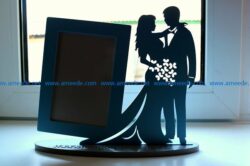 bride and groom file cdr and dxf free vector download for Laser cut