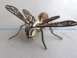 cardboard bee file cdr and dxf free vector download for Laser cut