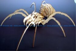 cardboard spider file cdr and dxf free vector download for Laser cut