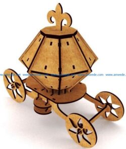 carriage from plywood file cdr and dxf free vector download for Laser cut