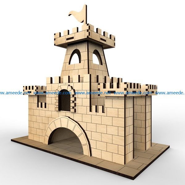 city ​​gate file cdr and dxf free vector download for Laser cut