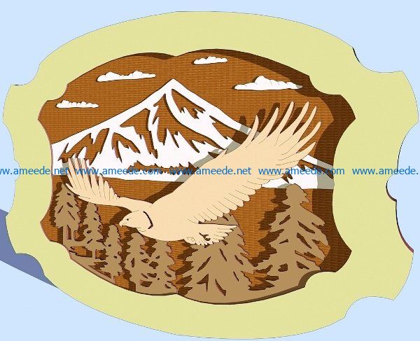 control panel with an Eagle file cdr and dxf free vector download for Laser cut