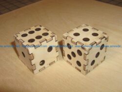 dice file cdr and dxf free vector download for Laser cut