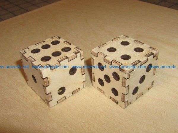 dice file cdr and dxf free vector download for Laser cut