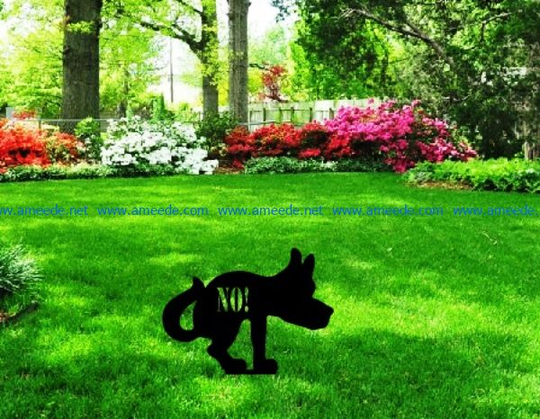 dog on the grass file cdr and dxf free vector download for Laser cut Plasma