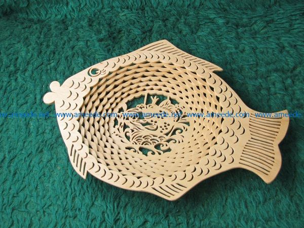 fish plate file cdr and dxf free vector download for Laser cut