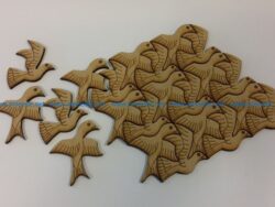 flock of birds file cdr and dxf free vector download for Laser cut