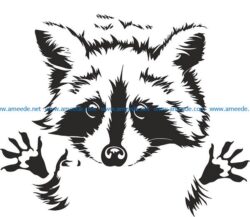 fox face file cdr and dxf free vector download for Laser cut