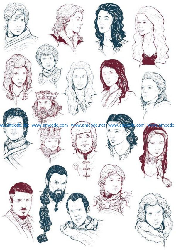 game of thrones file cdr and dxf free vector download for print or laser engraving machines