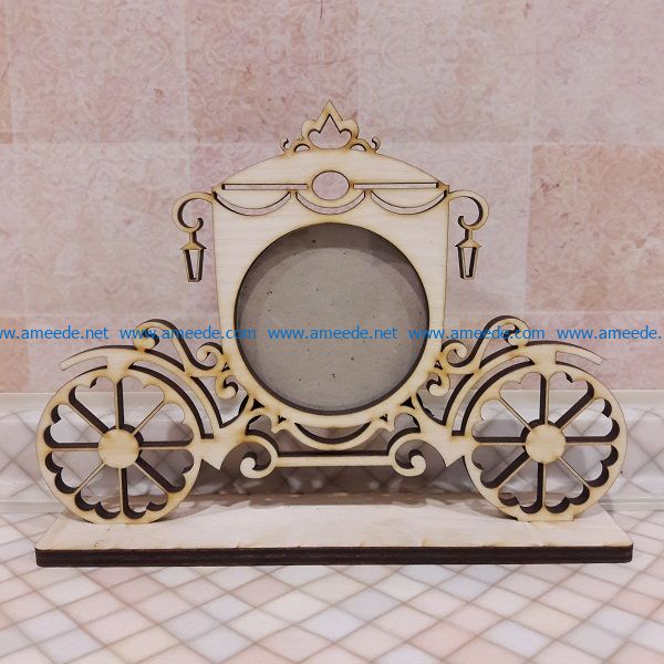 horse-drawn carriage file cdr and dxf free vector download for Laser cut
