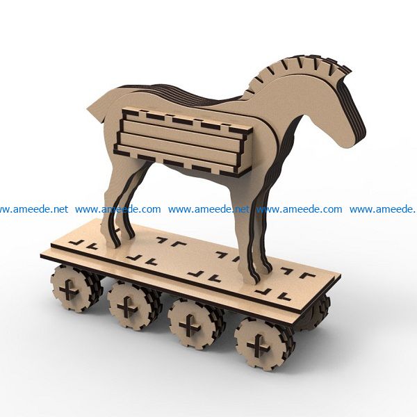horse skateboard file cdr and dxf free vector download for Laser cut