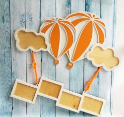 hot air balloon file cdr and dxf free vector download for Laser cut