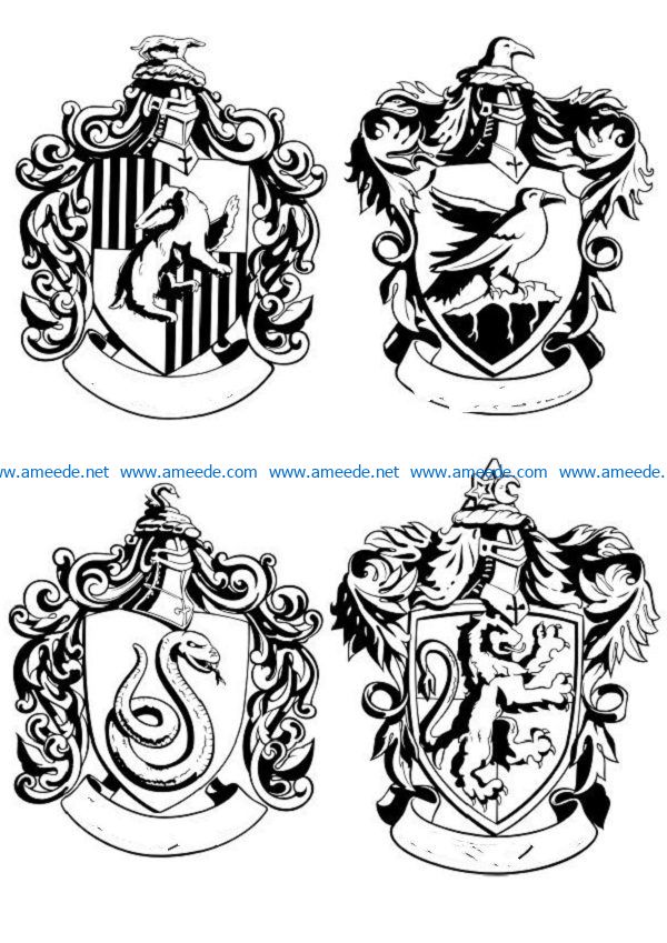 icon harry potter file cdr and dxf free vector download for print or laser engraving machines