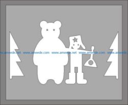 medved koresh file cdr and dxf free vector download for print or laser engraving machines