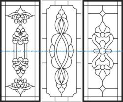 pattern of glass windowfile cdr and dxf free vector download for laser engraving machines