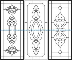 pattern of glass windowfile cdr and dxf free vector download for laser engraving machines