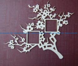 peach tree file cdr and dxf free vector download for print or laser engraving machines
