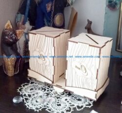 piggy bank balancer file cdr and dxf free vector download for Laser cut