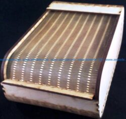 rolltop box file cdr and dxf free vector download for Laser cut