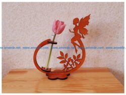 roses and fairies file cdr and dxf free vector download for Laser cut