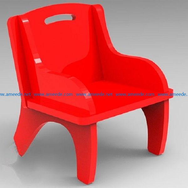 small plastic chair file cdr and dxf free vector download for Laser cut