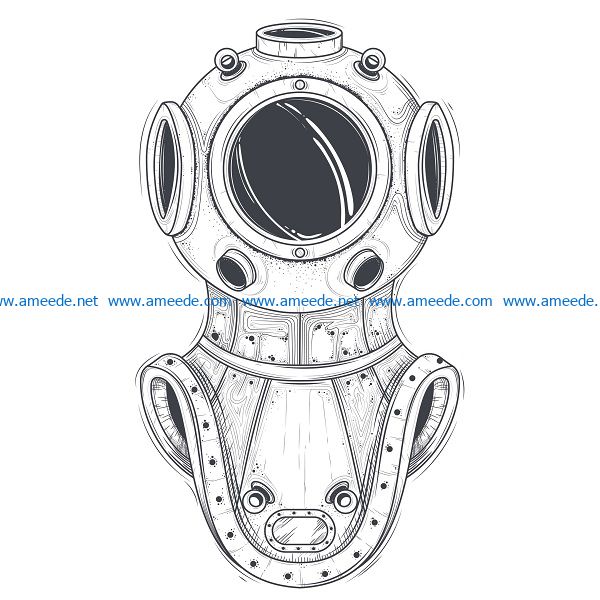 space hat file cdr and dxf free vector download for print or laser engraving machines